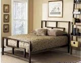 铁艺床1.5欧式铁艺简约复古家具 铁床 双人床1.8单人床卧室温馨床