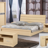 特价全实木床实木双人床1.8米 中式实木床家具松木床高箱储物床