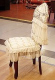 欧式椅子套蕾丝套子板凳套手工刺绣坐垫垫子家纺布艺