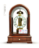 北极星机械座钟红木台钟客厅创意装饰复古床头钟表实木钟