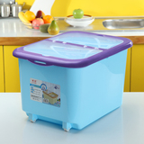 厨房米桶储米箱25KG/20kg斤带盖塑料米缸防虫防潮储物箱米桶面桶