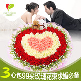 99朵红玫瑰花束北京鲜花店东城西城朝阳海淀区鲜花店求婚生日鲜花