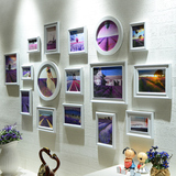复合实木照片墙客厅沙发装饰背景相框创意挂墙组合画框欧式相片墙