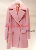 名典屋专柜正品代购 2015年冬装新款中褛羊毛羊绒大衣E1540Z574