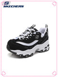 斯凯奇Skechers男女鞋厚底休闲鞋2015新款韩国明星黑白熊猫鞋热销
