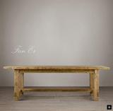 出口欧式橡木实木外贸原单家具餐桌电脑桌办公桌可订制尺寸