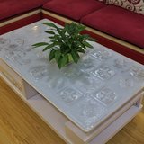 定制软玻璃PVC耐高温防水防烫防油台布桌垫茶几垫透明压花水晶板