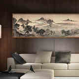 新中式客厅装饰画挂画沙发背景墙画现代餐厅卧室山水画办公室壁画