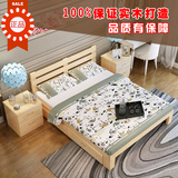 木床松木单人床1米1.2米双人床1.5米1.8米成人床儿童床特价家具实