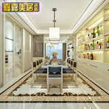 嘉嘉美居 简约新中式客厅瓷砖拼花地砖 餐厅地板砖800x800 抛晶砖