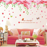 樱花树浪漫大型墙贴纸 温馨卧室墙上装饰品电视背景墙面装饰贴画