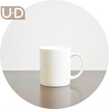 UDMug/经典马克杯纯白简约美式办公陶瓷咖啡水杯子带勺企业l定制
