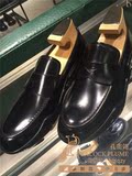 正品代购 Prada/普拉达2015秋冬新款男鞋低帮鞋 套脚黑色休闲皮鞋