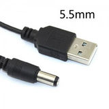 5.5mm USB电源线 圆头连接线  转接数据线 圆头电源线插头电源