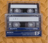 二手SONY 索尼老磁带空白录音磁带卡带SONY EF60 复读机无螺丝版