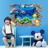 墙贴纸个性卡通动物儿童房幼儿园背景装饰创意可移除防水墙画贴纸