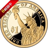 【特卖】美国1元硬币美金纪念币自由女神像 总统币 外国钱币外币