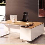 新款特价苏州钢架板式大班台老板桌经理台总裁办公桌现代办公家具
