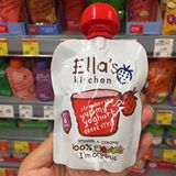 英国代购Ella's Kitchen艾拉厨房宝宝草莓酸奶红色调节肠胃