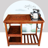 红木移动小茶几茶桌花梨木茶车 实木功夫泡茶台茶水柜茶桌椅组合