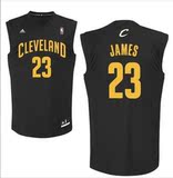 NBA篮球服骑士队23号詹姆斯黑色时尚版球衣R30新面料刺绣球服背心