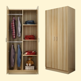 包邮儿童组装板式小衣橱实木成人木质简易储物多门大衣柜现代组合