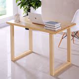 简约现代实木电脑桌台式家用办公桌简易创意书桌卧室写字台学习桌