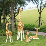 花园庭院创意装饰品户外园林雕塑仿真动物长颈鹿树脂工艺品摆件
