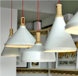 单头实木简约北欧吊灯 创意个性餐厅灯办公室吧台卧室MU日式吊灯