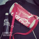 韩国ulzzang东大门同款潮人可乐造型单肩包 印花夏季滑板斜跨女包