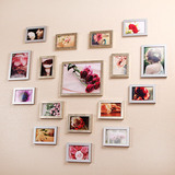 照片墙 浪漫心形相框墙 相框挂墙组合 送图片 客厅墙上装饰品墙饰