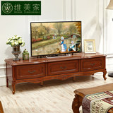 纯实木电视柜1.8米榉木2.4米电视柜组合柜美式客厅简约实木家具