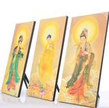 2王菩萨金身佛像画 护法画像 丝绸画卷轴画 佛教用品装饰挂画