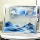 爆款 创意礼品玻璃工艺品 微景观摆件沙漏 动态艺术流沙画 装饰画