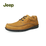 Jeep吉普男鞋秋季舒适休闲鞋系带耐磨牛皮低帮皮鞋JS525