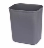 客房小号垃圾桶加厚塑料方形无盖家用筒厨房卫生间创意可爱桶 8L