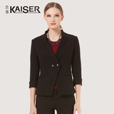 Kaiser/凯撒 秋款百搭休闲职业小西装女士修身高端短款外套