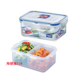 韩国乐扣乐扣locklock透明塑料保鲜盒冰箱食品盒分隔饭盒HPL814C