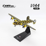 1:144二战仿真飞机模型美国B24解放者远程重型轰炸机合金摆件场景
