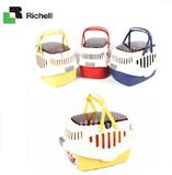 利其尔Richell 日本进口 宠物猫狗外出旅行用床型提篮 三色可选