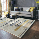时尚简约条纹宜家地毯客厅茶几沙发地毯卧室床边手工腈纶地毯定制