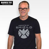 BAIVES 漫威复仇者联盟美国队长钢铁侠神盾局特工短袖t恤男装U750