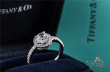 代购莫桑石戒指豪华群镶四爪皇冠1克拉钻求婚结婚钻戒女指环