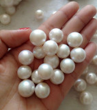 天然淡水珍珠 13-14-15mm 白色散珠大珍珠裸珠 可做吊坠戒指耳环