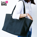 bagINBAG购物袋时尚大手提袋单肩超大容量便携防水礼品袋带无纺布