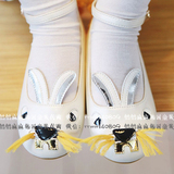 韩国进口童装代购女童宝宝婴幼儿可爱兔子春秋学步学前童鞋瓢船鞋