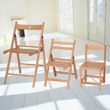 自力进口榉木折叠椅简约家用靠椅办公椅子 木板凳 靠背