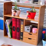 自由组合木书柜创意收缩简易书架桌上迷你宜家储物收纳置物小书架