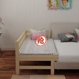 定制 实木儿童床松木家具带护栏床单人床纯木定做实用简约牢靠床