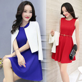 韩版衣服25-30-35-40岁中年少妇女装妈妈装两件套装春季连衣裙潮